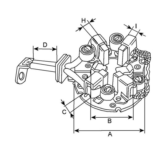 Cargo halter kohlebürsten - halter,,